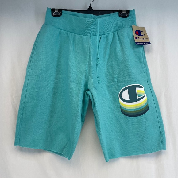 Champion Sweat Shorts Reverse Weave Blue Heavyweight Men’s Size Medium NEW - Picture 1 of 13